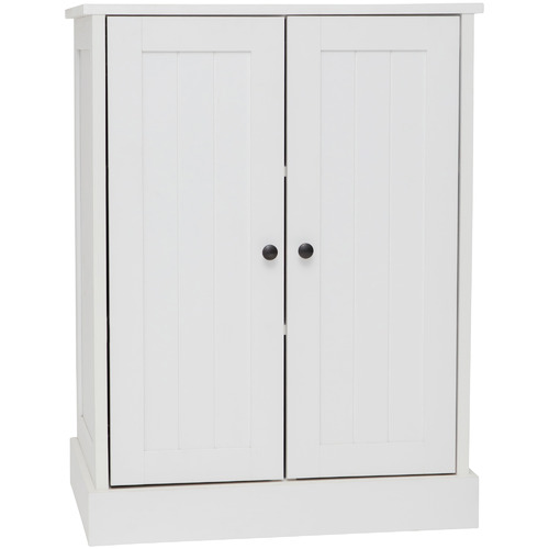 West Valley Interiors White Hamptons Double Door Cupboard Temple Webster